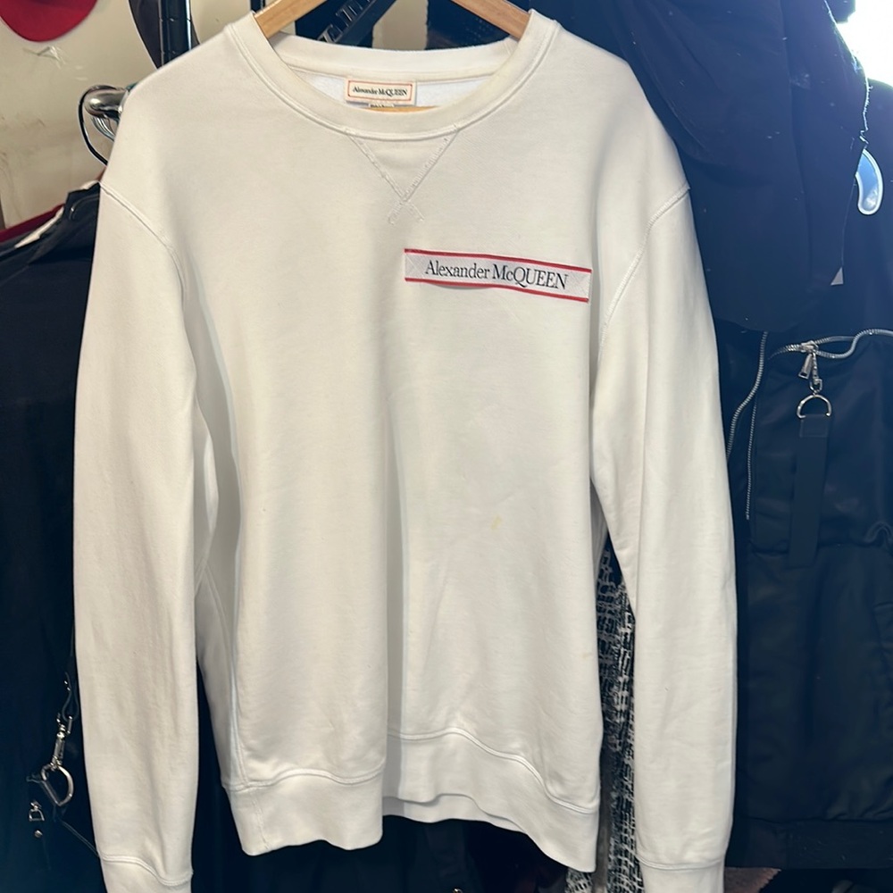 Alexander McQueen logo tape sweatshirt XXL